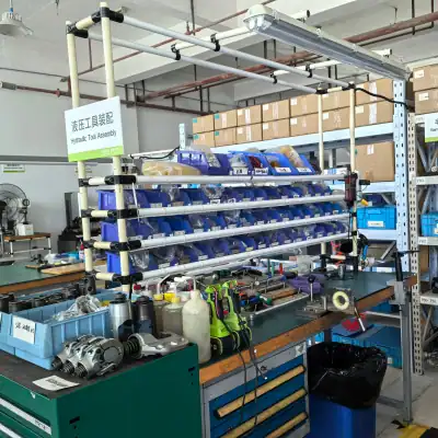 hydraulic tool station